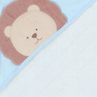 منشفة بطبعة باللون الأزرق والأبيض, 2, hi-res